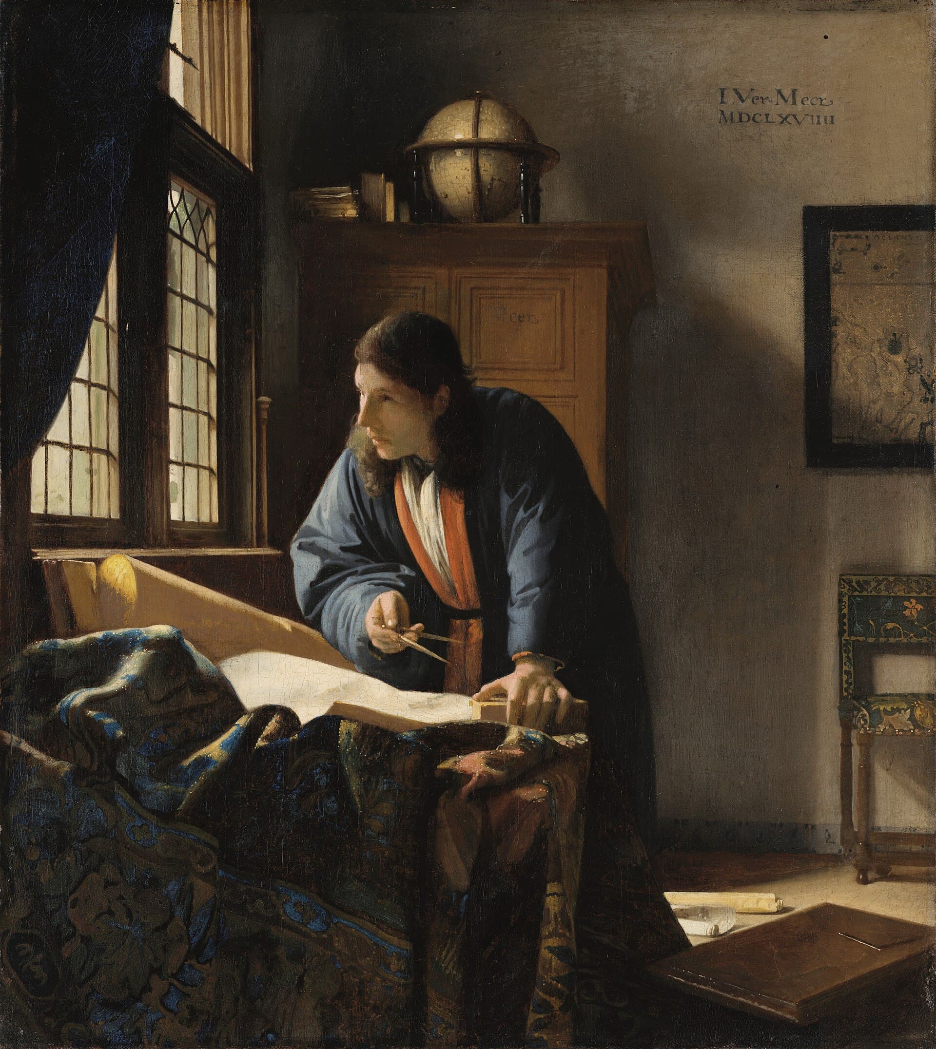 The Geographer. Johannes Vermeer, 1669